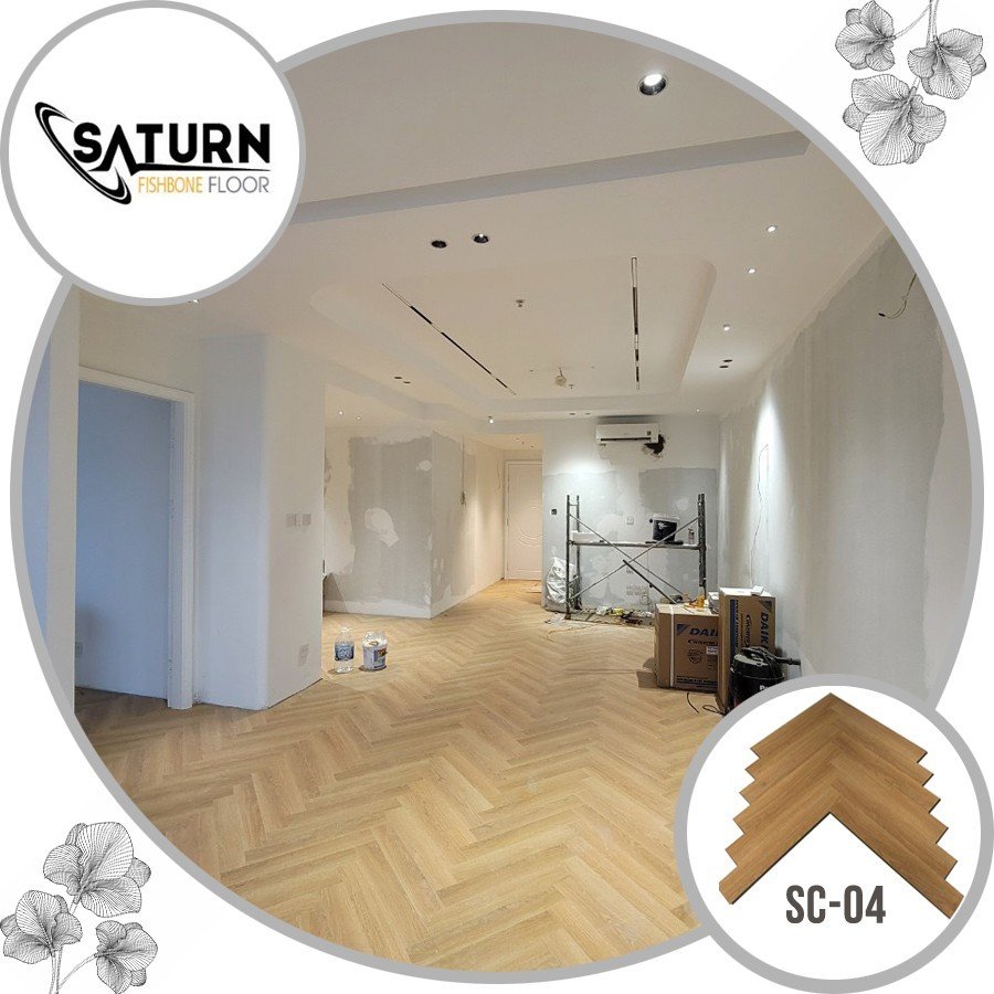 Sàn Gỗ Xương Cá SATURN Mã Màu SC - 04